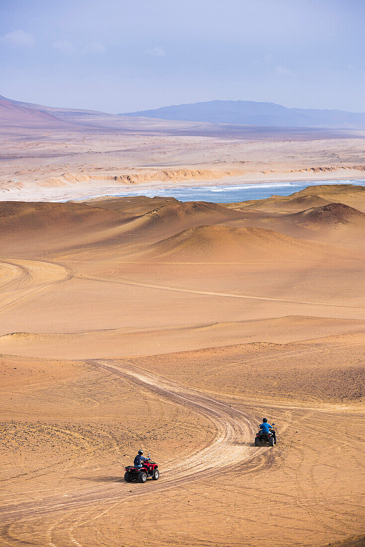 Quadbiking in Paracas National Reserve Reserva Nacional de Paracas, Ica, Peru, South America