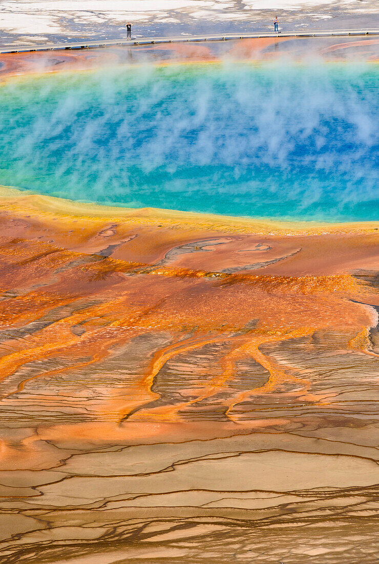 Grand Prismatic Spring, Midway Geyser Basin, Yellowstone National Park, UNESCO World Heritage Site, Wyoming, United States of America, North America