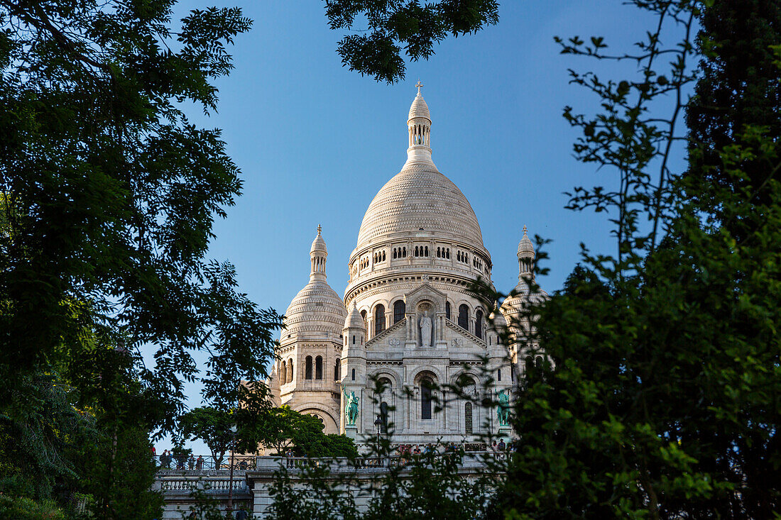 Basilica Sacre-Coeur auf Montmartre, Paris, France, Europe