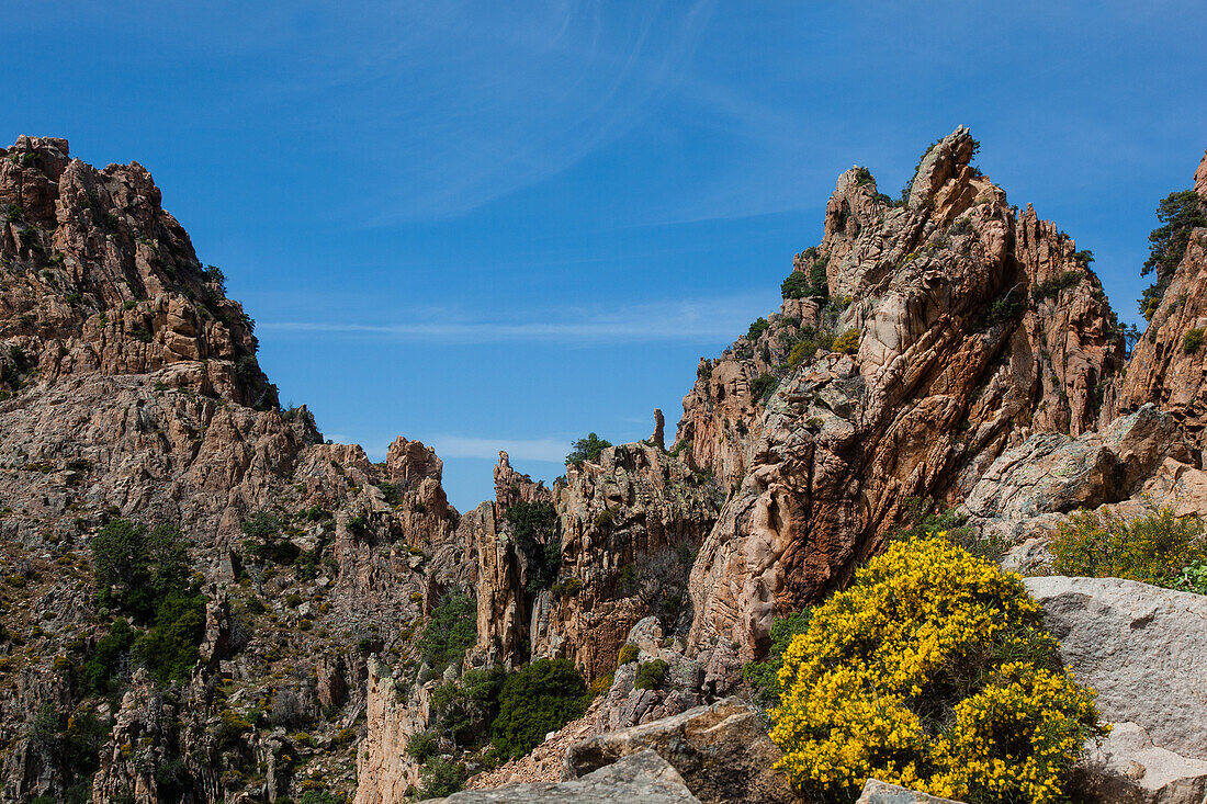 the rocky inlets of piana, scandola nature reserve, natural reserve for marine and land species, unesco world heritage site, protected marine area of france, southern corsica (2a), france