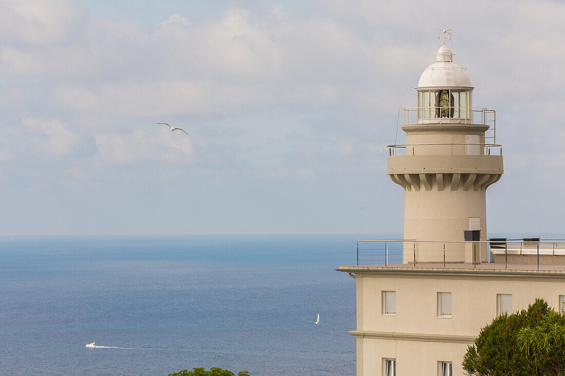 igueldo lighthouse, mount igueldo, san sebastian, donostia, basque country, spain