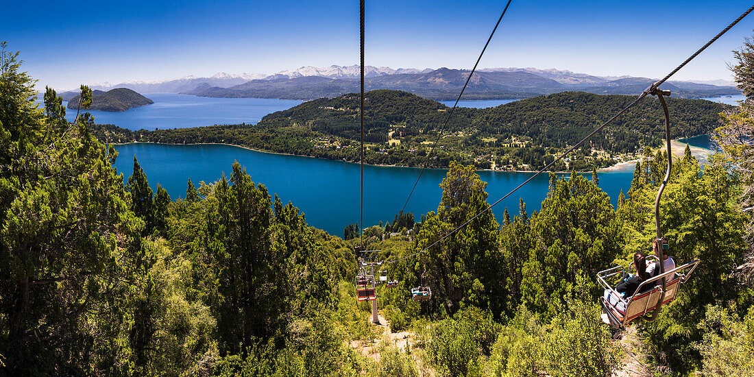 Cable car teleferico at Cerro Campanario Campanario Hill, Bariloche San Carlos de Bariloche, Rio Negro Province, Patagonia, Argentina, South America