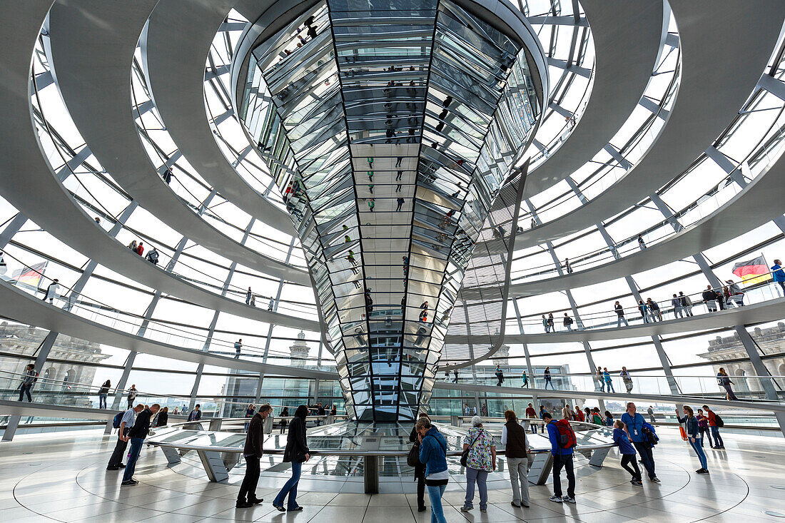 The Reichstag Dome, German Parliament building, Mitte, Berlin, Germany, Europe