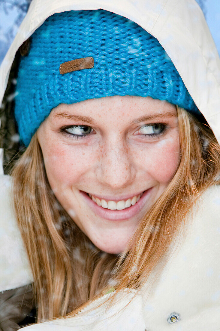 Happy girl in winter cloths.  Photo By Thomas Kranzle.