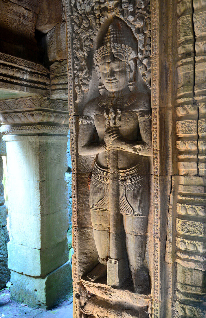 in the Preah Khan temple, Archaeological Park near Siem Reap, Cambodia, Asia