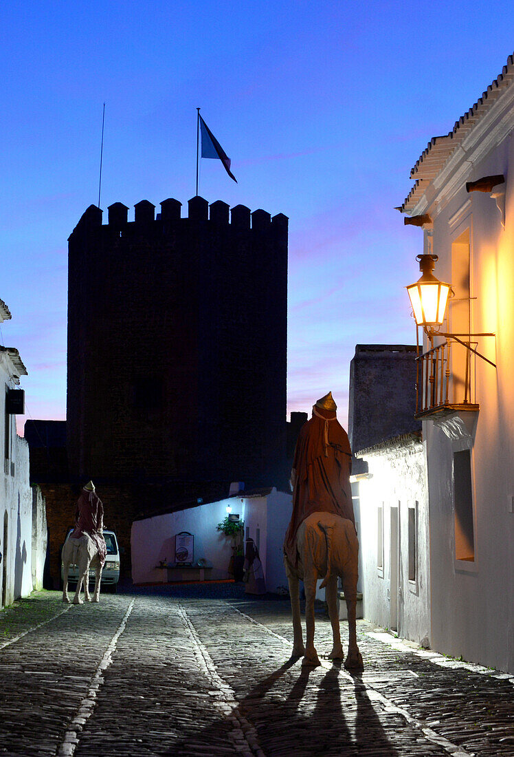 Monsaraz im Abendlicht, Alentejo, Portugal