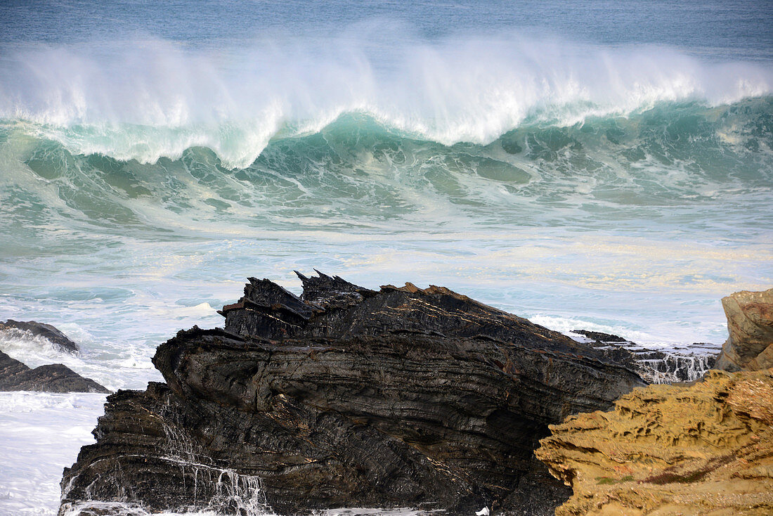 coast near Sines, Costa Alentejana, Alentejo, Portugal