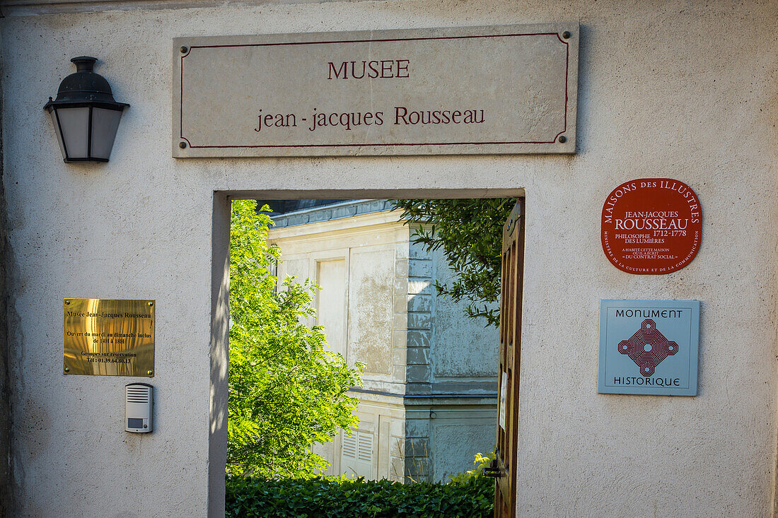 jean jacques rousseau house-museum, montmorency, (78) yvelines, ile de france, france