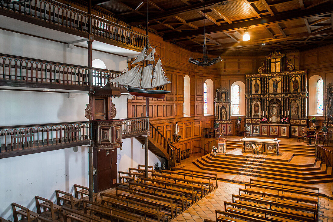 notre dame de l'assomption church, bidart, (64) pyrenees-atlantiques, aquitaine