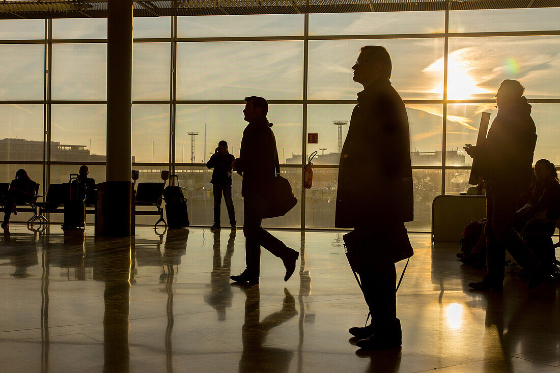 passengers at orly airport, (94) val-de-marne, ile-de-france