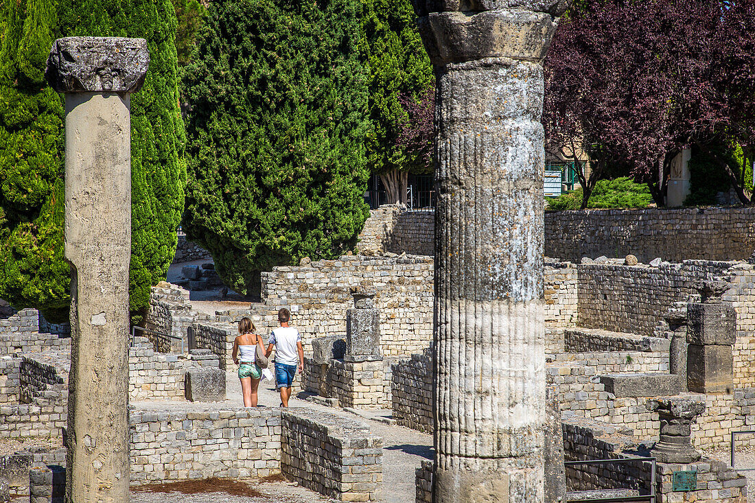 ancient roman site of puymin, vaison la romaine, vaucluse (84), paca, provence alpes cote d'azur, france