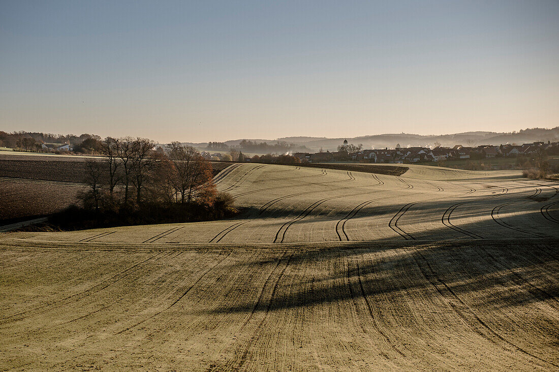 Landschaft bei Rainau, bei Aalen, Ostalbkreis, Baden-Württemberg, Deutschland