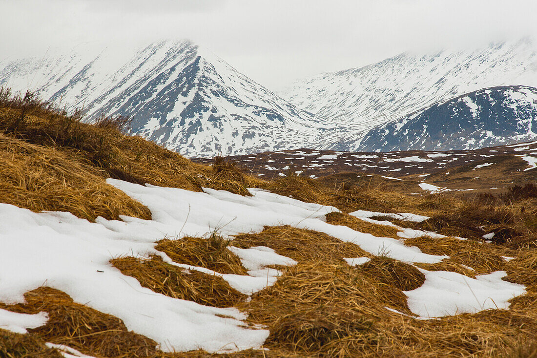 Scenic view of snowcapped mountains