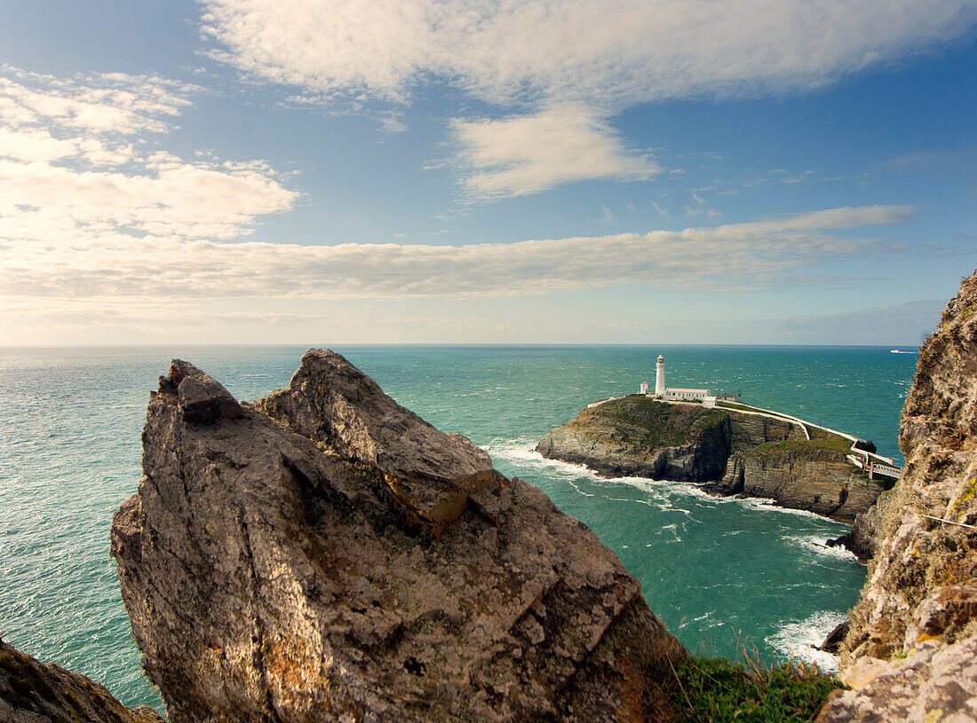 South Stack Lighthouse, Angelsey, Wales, United Kingdom, Europe