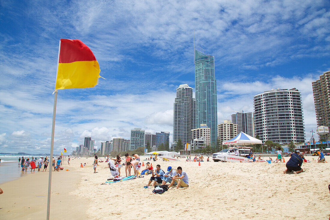 Surfers Paradise, Beach Front Skyscrapers, Gold Coast, Queensland, Australia, Oceania