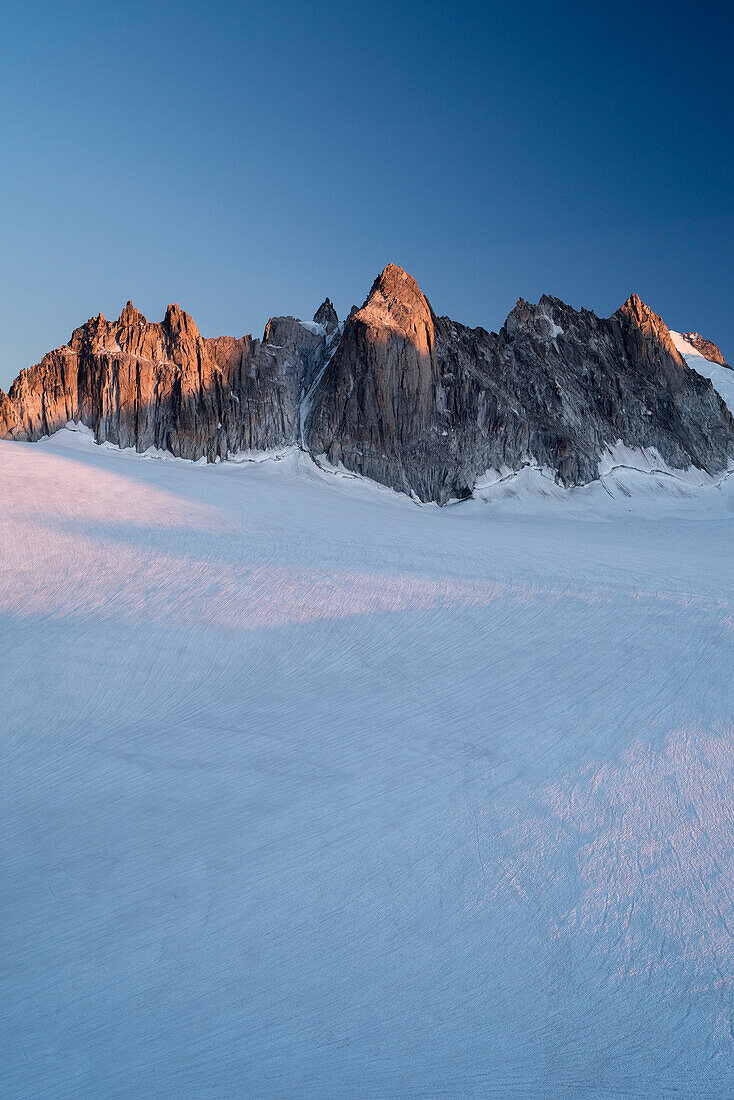 Plateau du Trient mit den Aiguilles Dorées, Walliser Alpen, Kanton Wallis, Schweiz