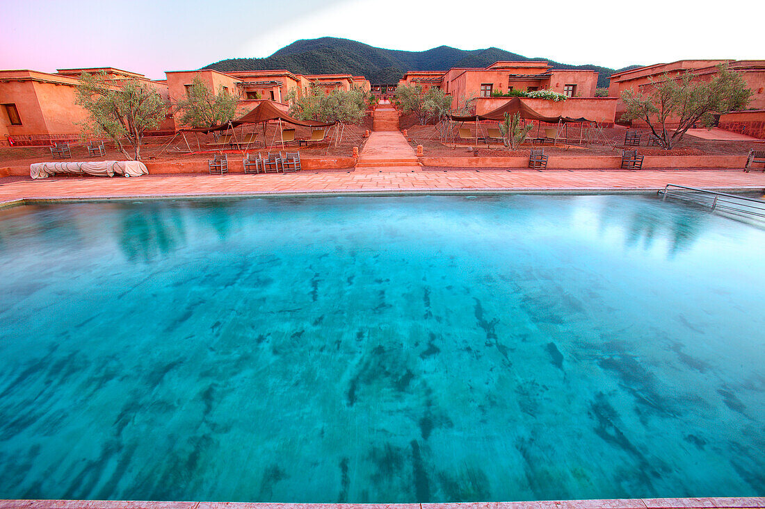 Swimming pool in Domaine des remparts Ryad Hotel Spa & Golf Resort. Morocco. Marrakesh, Marrakech