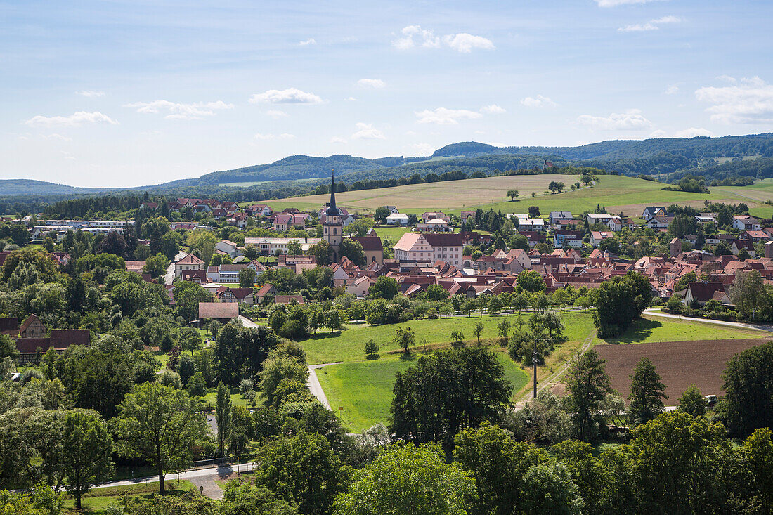 Overhead of city seen from Hotel Sonnentau