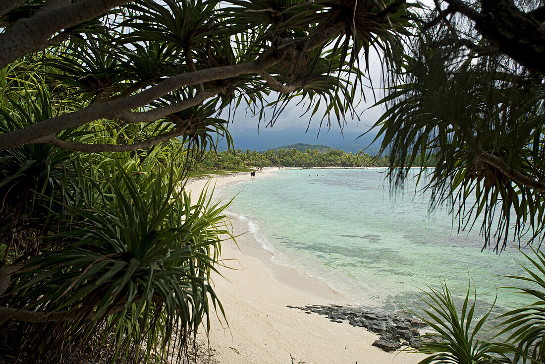 beach on Mytsery Island, Vanuatu