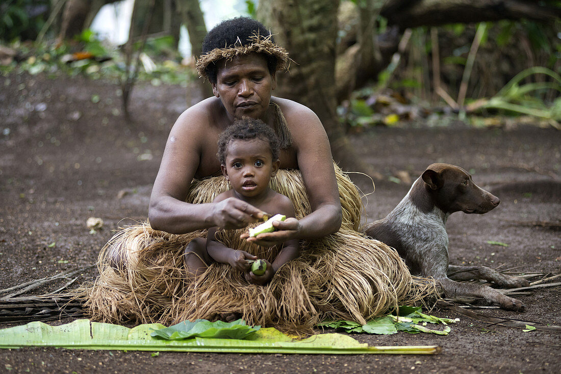 Traditional life at the Iarofa Cultural Village on the island of Efate