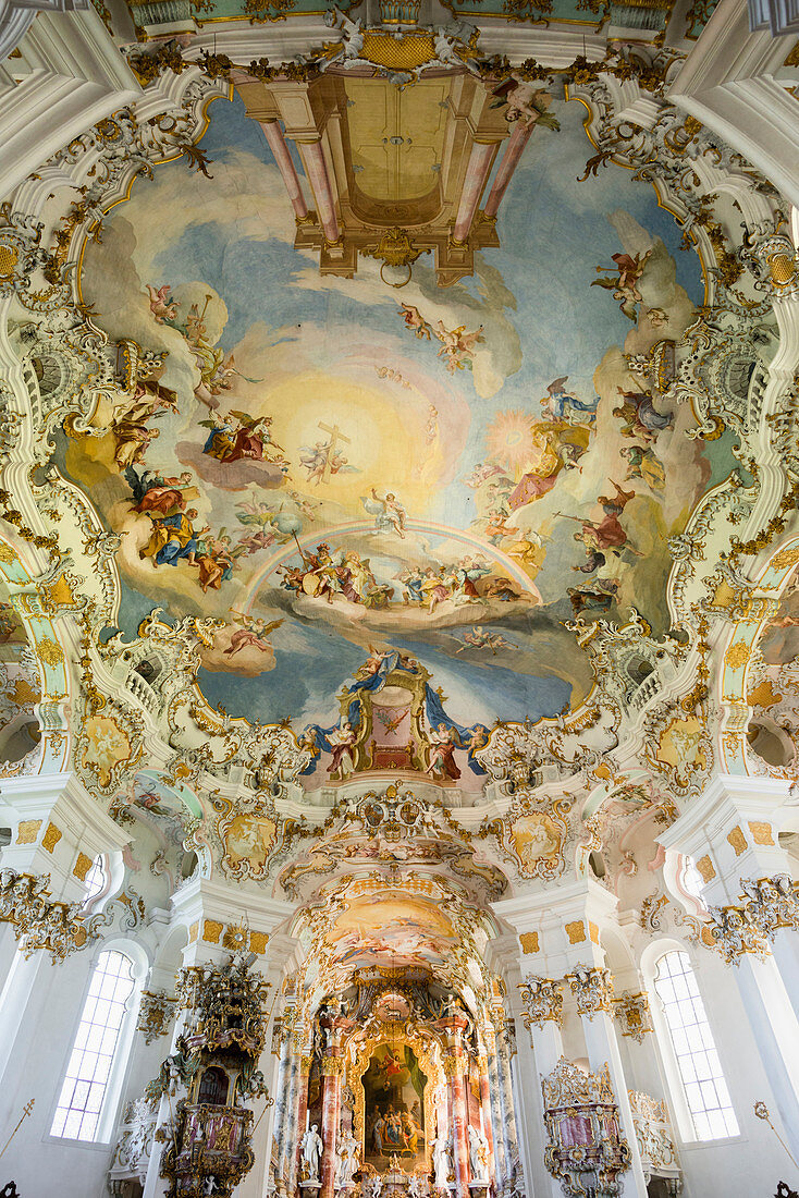 Pilgrimage Church of Wies, near Steingaden, Bavaria, Germany