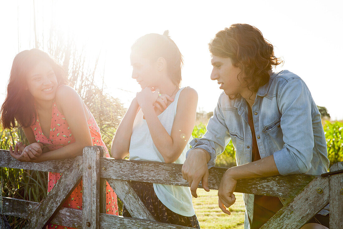 Friends spending weekend together outdoors