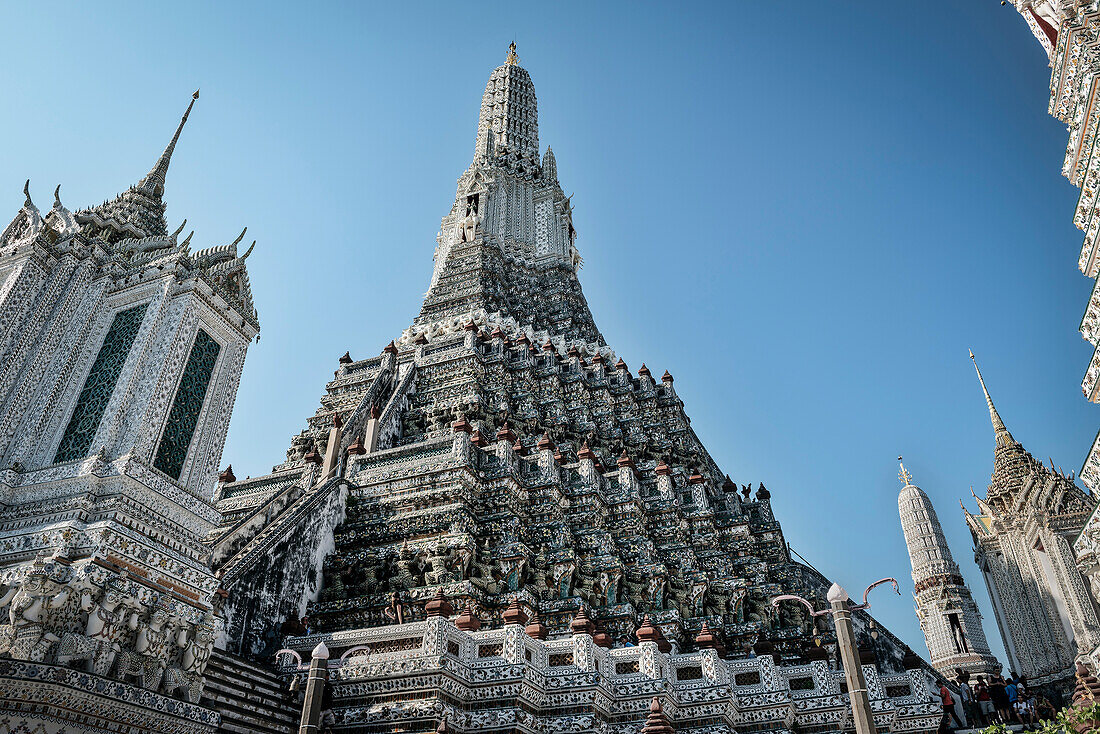 holy shrine and pagoda at temple Wat Arun, Bangkok, Thailand, Southeast Asia