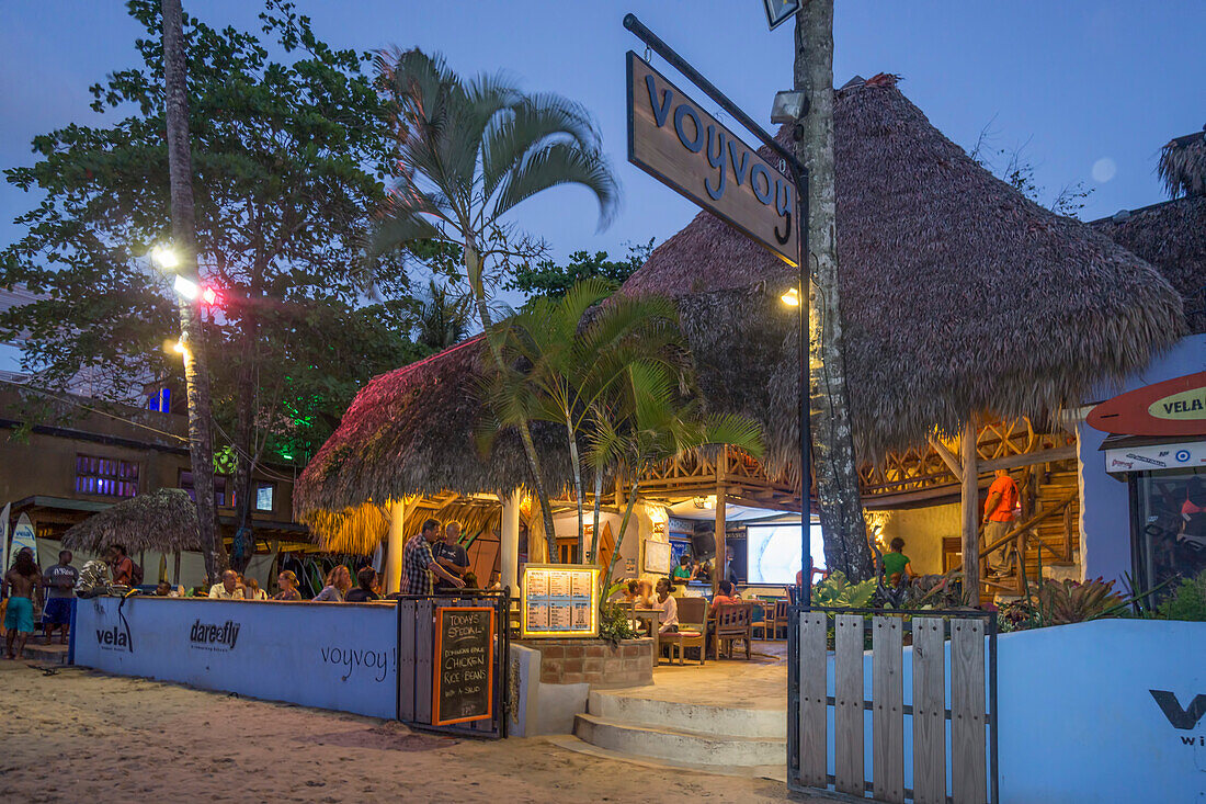 Beach bar, Cabarete, Dominican Republic, Antilles, Caribbean
