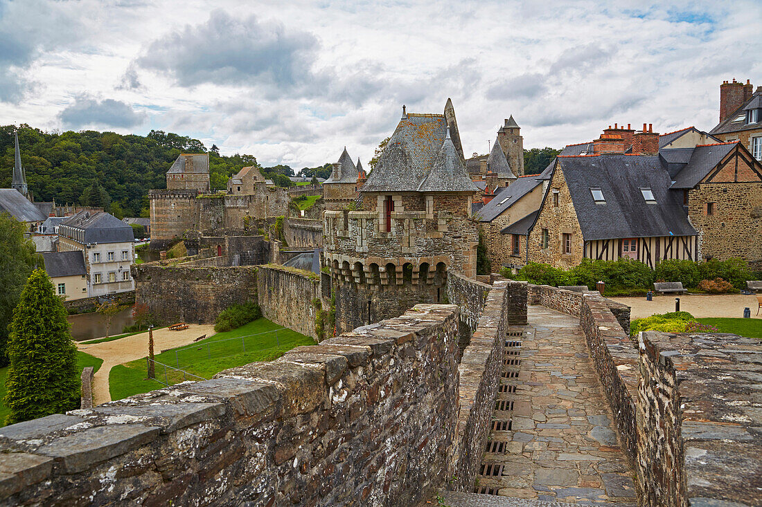Festung von Fougères, Fougères, La Vilaine, Dept. Ille-et-Vilaine, Bretagne, Frankreich, Europa