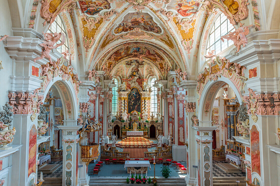 NovacellaNeustift, South Tyrol, Italy. The Basilica in Monastery NovacellaNeustift near BressanoneBrixen