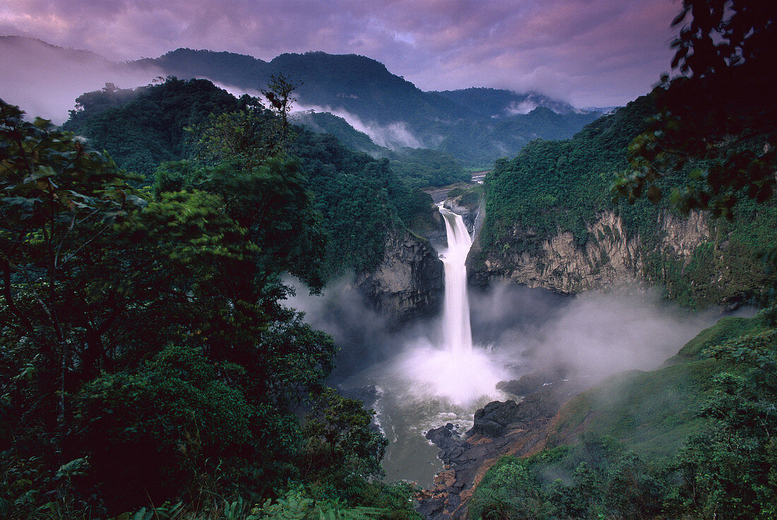 San Rafael or Coca Falls on the Quijos River, Amazon, Ecuador