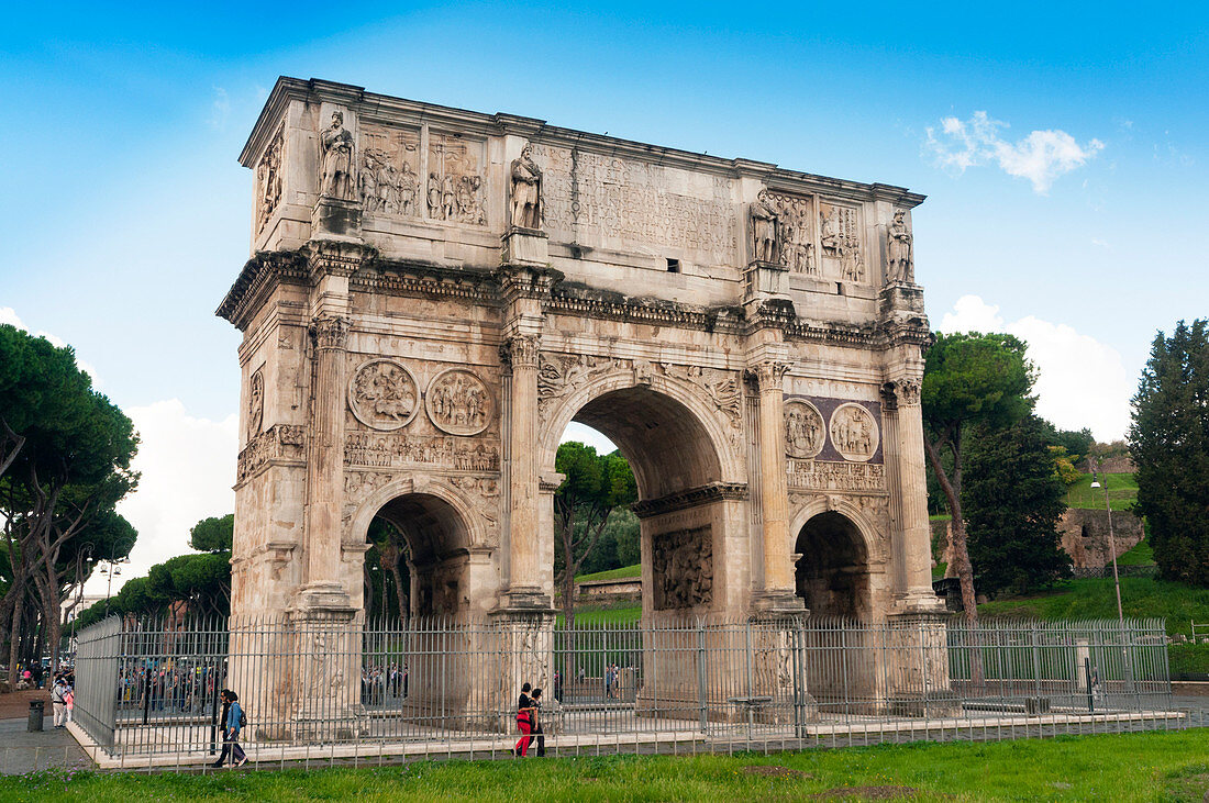 Arch of Constantine, Arco di Costantino, Rome, Unesco World Heritage Site, Latium, Italy, Europe