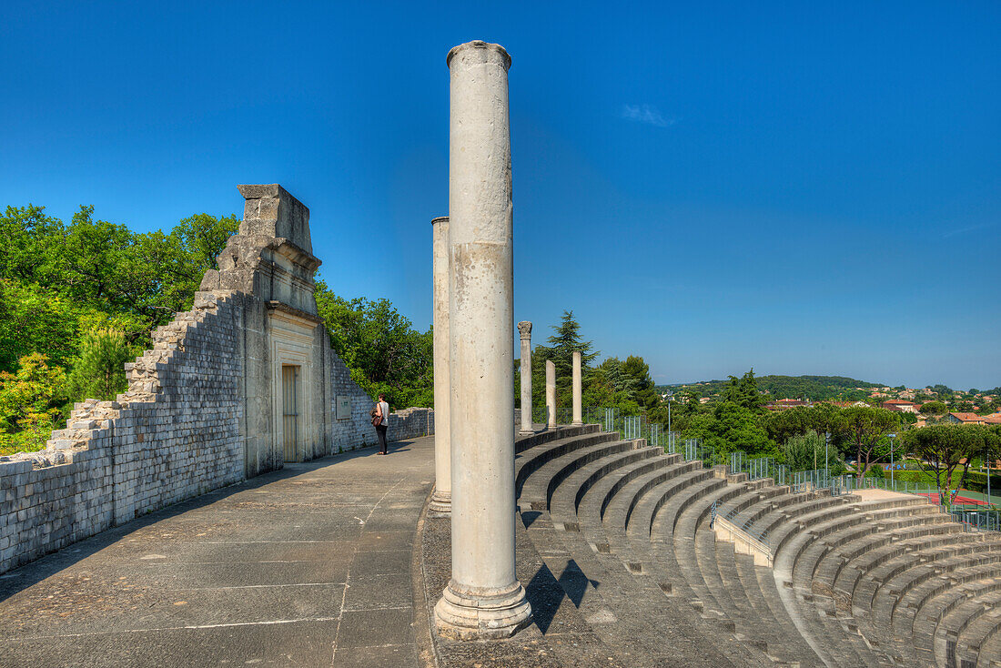 Roman theater, Vaison-la-Romaine, Vaucluse, Provence-Alpes-Cotes d'Azur, France
