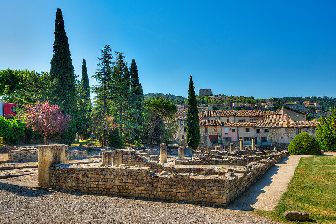 Römische Ausgrabungen, Vaison-la-Romaine, Vaucluse, Provence-Alpes-Cotes d'Azur, Frankreich