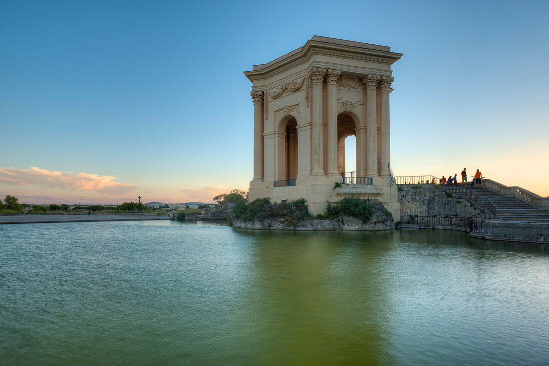 Wasserturm Château d'Eau, Promenade du Peyrou, Montpellier, Herault, Languedoc-Roussillon, Frankreich