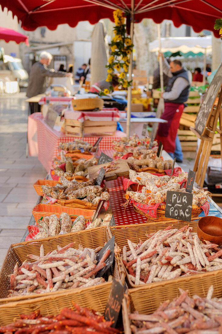 Markt, Cassis, Alpes-Maritimes, Provence-Alpes-Côte d'Azur, Frankreich