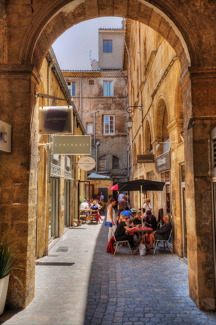 Alley at Aix-en-Provence, Bouches-du-Rhone, Provence-Alpes-Cote d'Azur, France