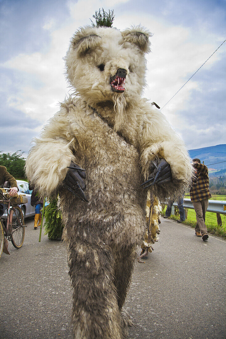 La Vijanera carnival: the Bear, Silio, Besaya, Cantabria, Spain