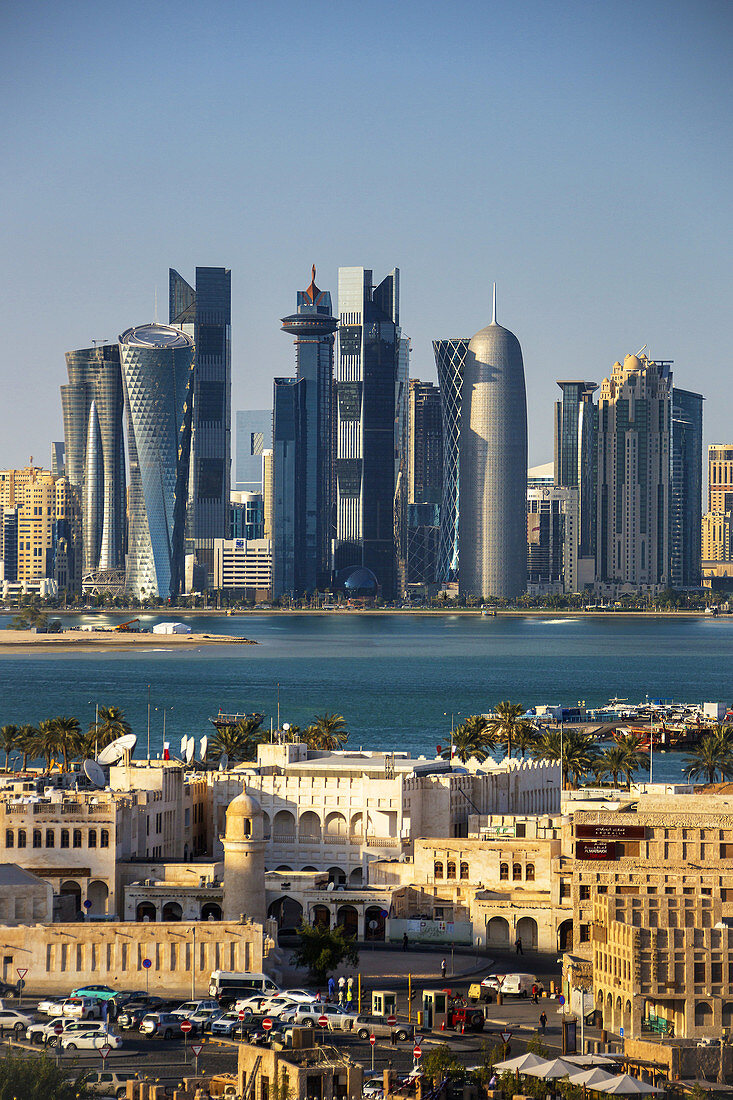 Qatar , Doha City, Old and New Doha.