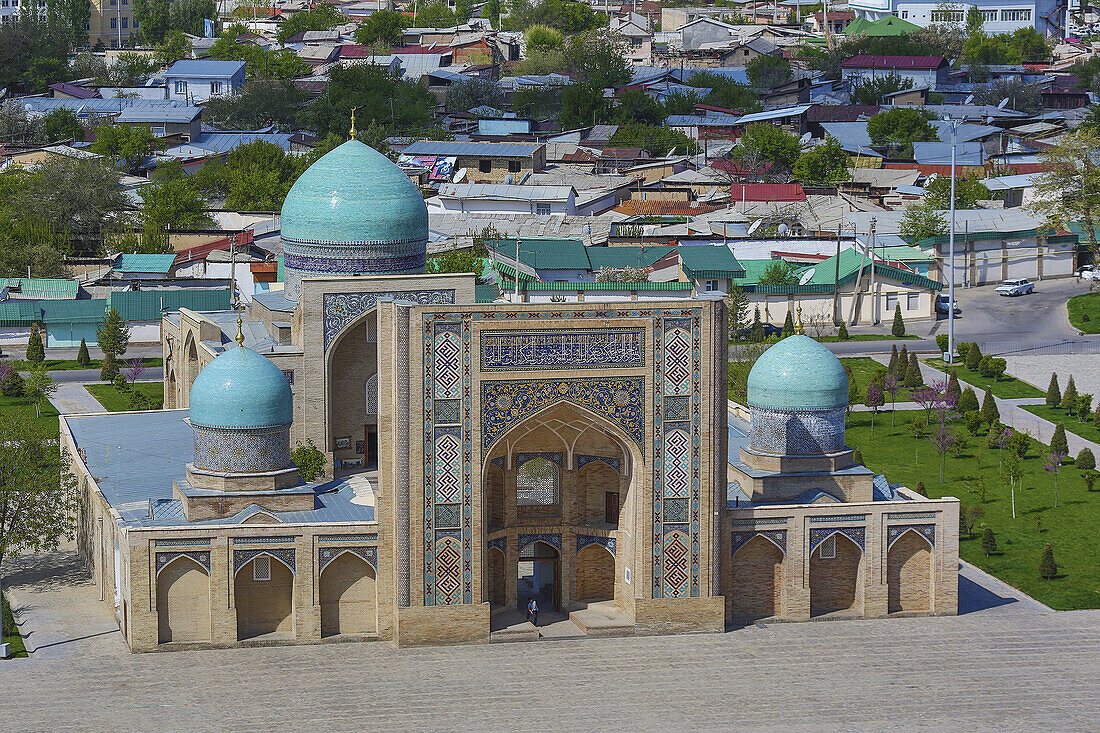 Tashkent City, Uzbekistan, Hazrat Imam Complex. Moyie Mubarak Library and Museum.