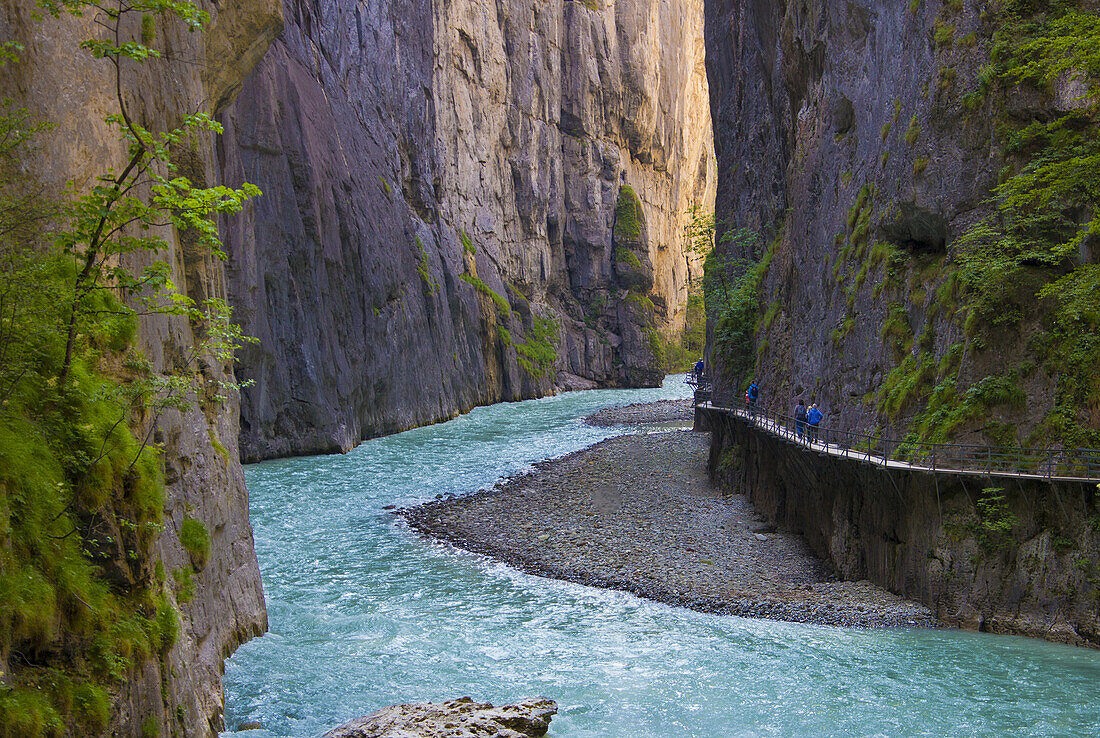 Switzerland, Aares river Gorge.