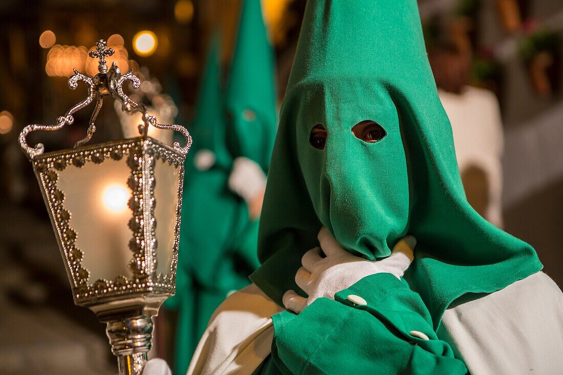 Spain , Andalucia Region, Cadiz Province, Olvera City, Holly Thursday Parade.