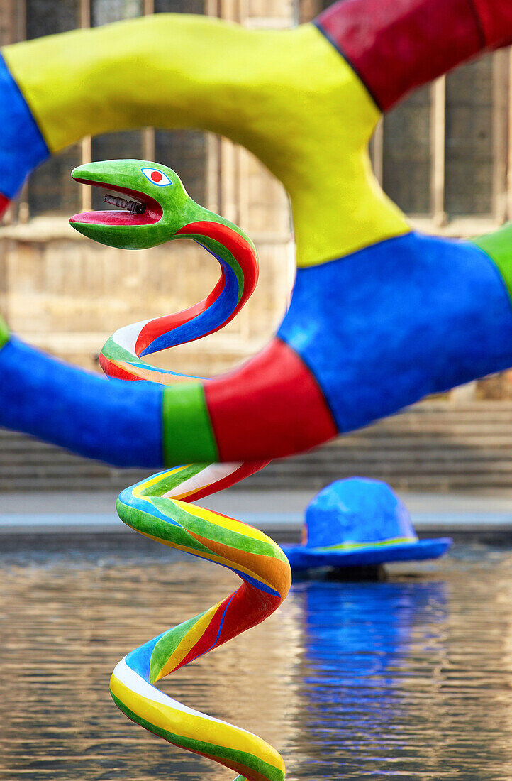 Fontaine Stravinsky. Centre George Pompidou. Paris. Frankreich.