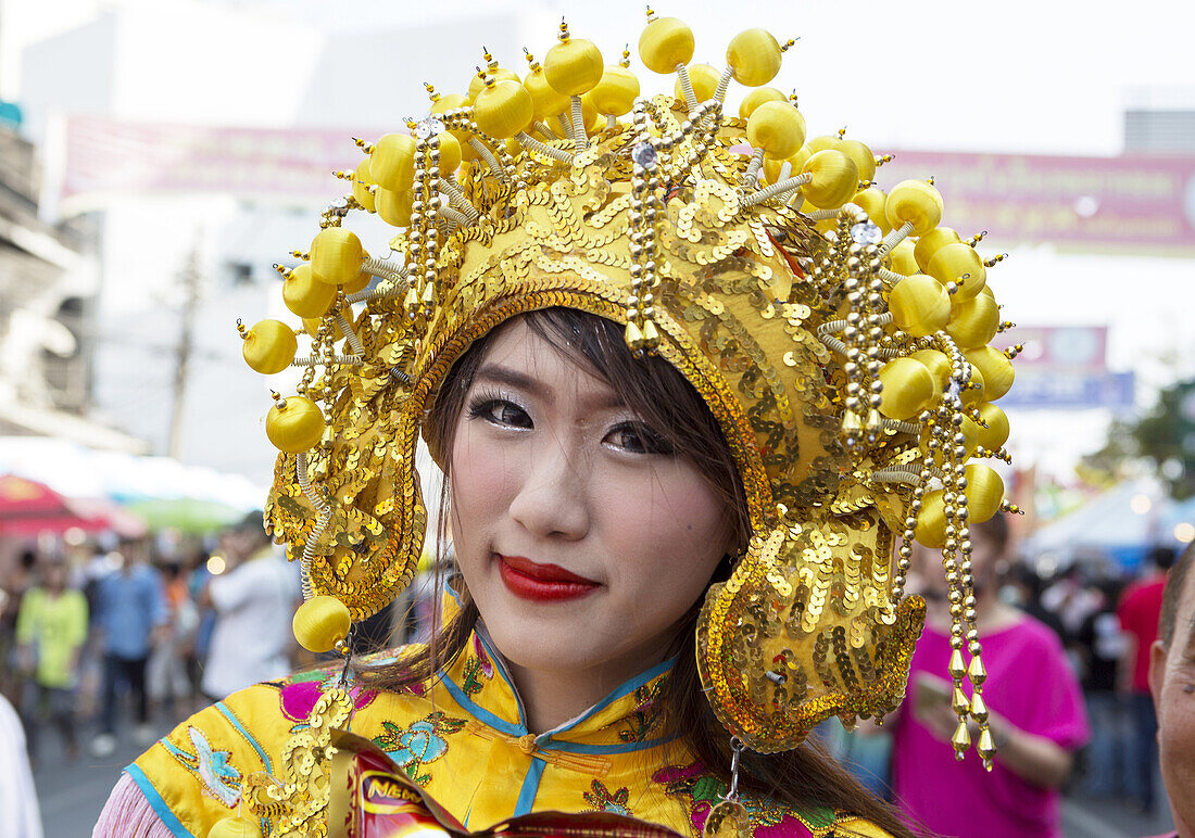 Thailand , Bangkok , China Town, girl.