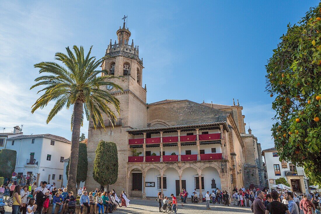 Spain , Andalucia Region, Malaga Province, , Ronda City,Santa Maria la Mayor Church.