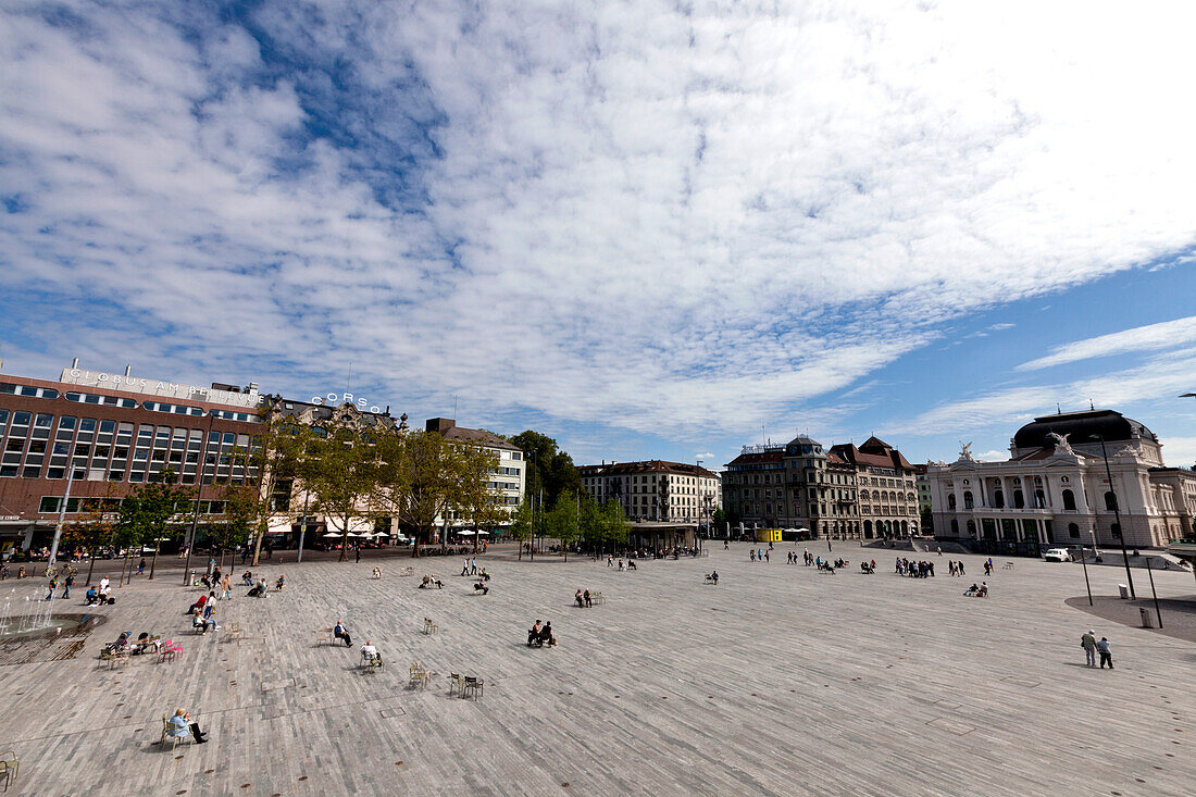 Sechseläutenplatz and the Opernhaus, Zurich, Switzerland