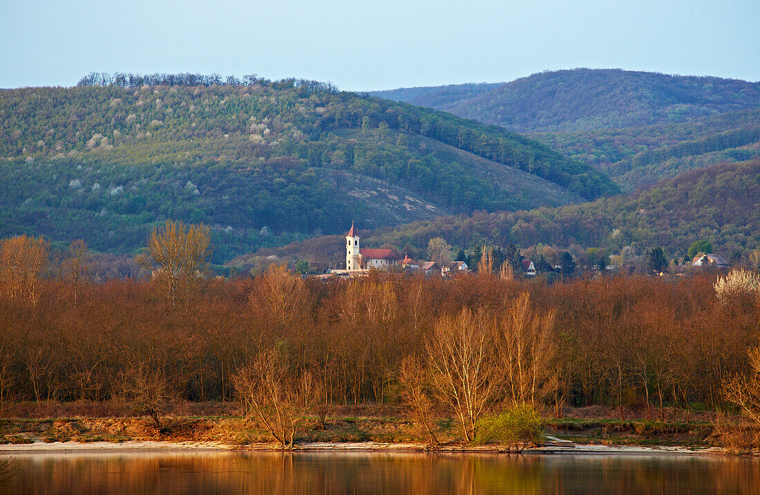 Landscape at Pilismarót near Visegrád , Sunrise , River Danube , Hungary , Europe