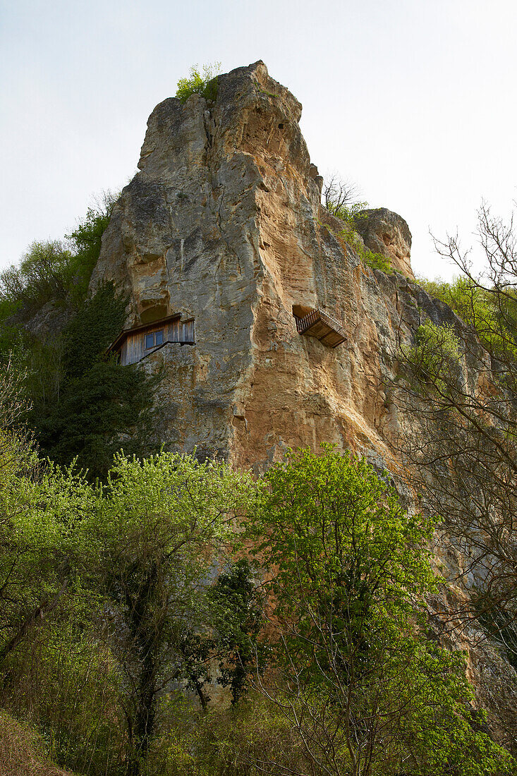 Rock-Hewn Churches of Ivanovo at Rusenski Lom Nature Park , Near Russe (Pyce) , River Danube , Bulgaria , Europe