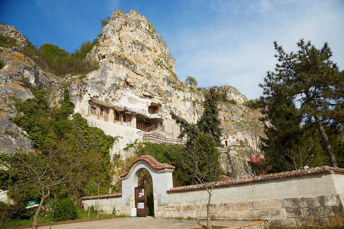Felsenkloster von Bassarbovo , Sveti Dimitar Basarbovski , Bei Russe (Pyce) , Bulgarien , Europa