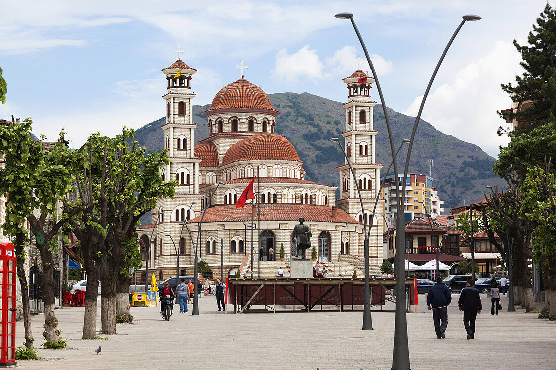 Albania, Korca, the Orthodox Cathedral.